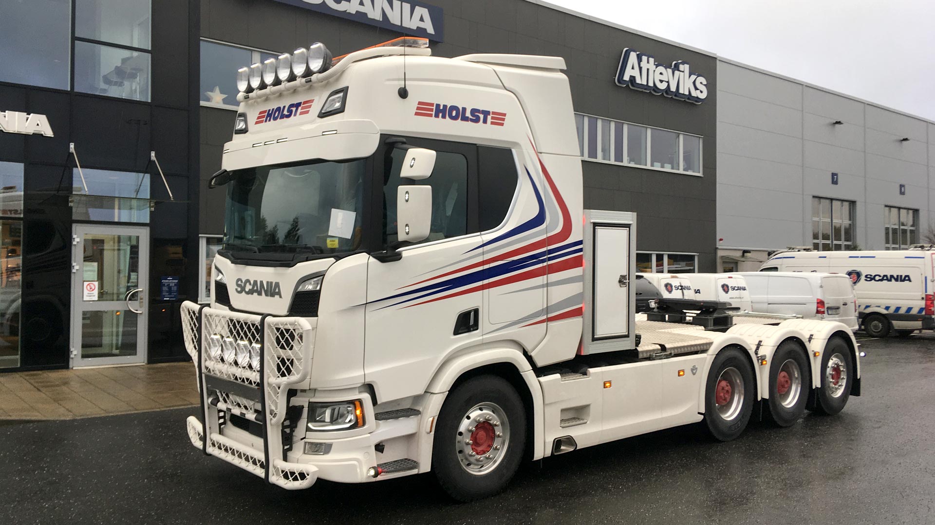 Ny Scanialastbil levererad till Holst åkeri AB.