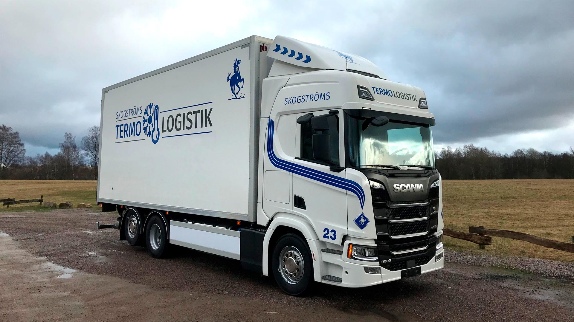 Ny Scanialastbil levererad till Skogströms Termo & Logistik AB.