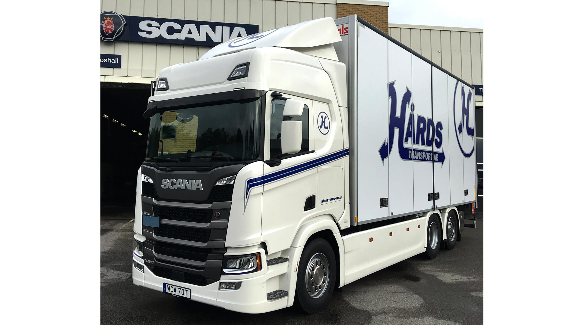 Ny Scanialastbil levererad till Hårds Transport AB.