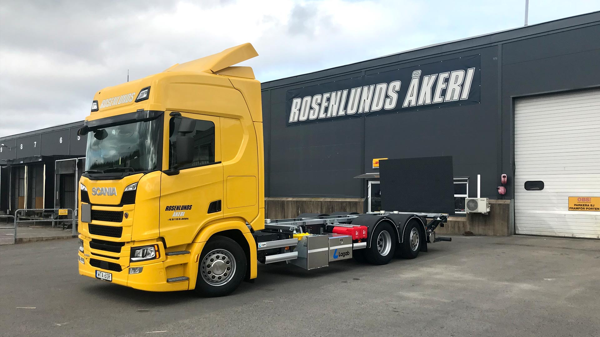 Ny Scanialastbil är levererad till Rosenlunds Åkeri AB.