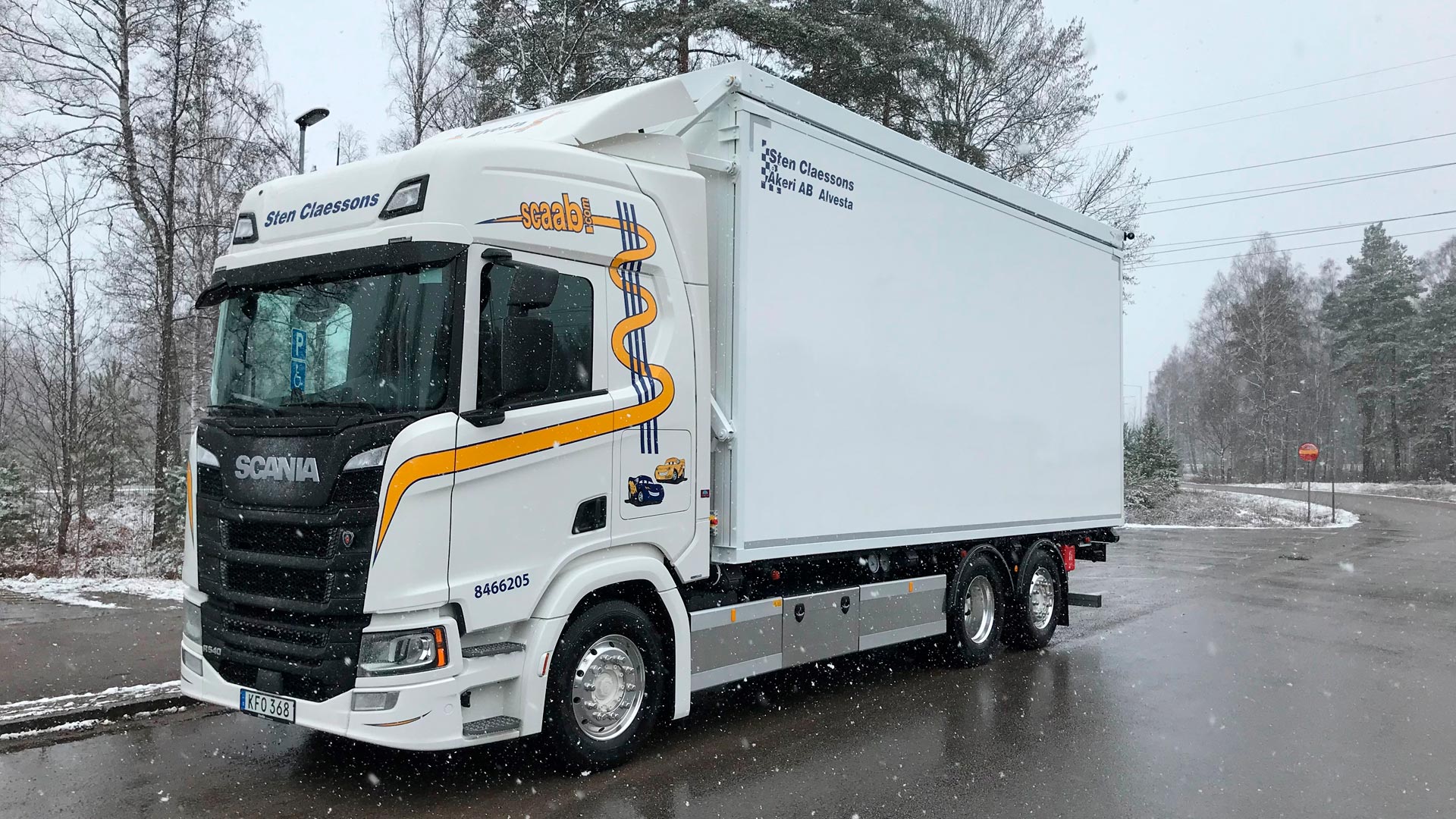 Ny Scanialastbil är levererad till Sten Claessons Åkeri AB.