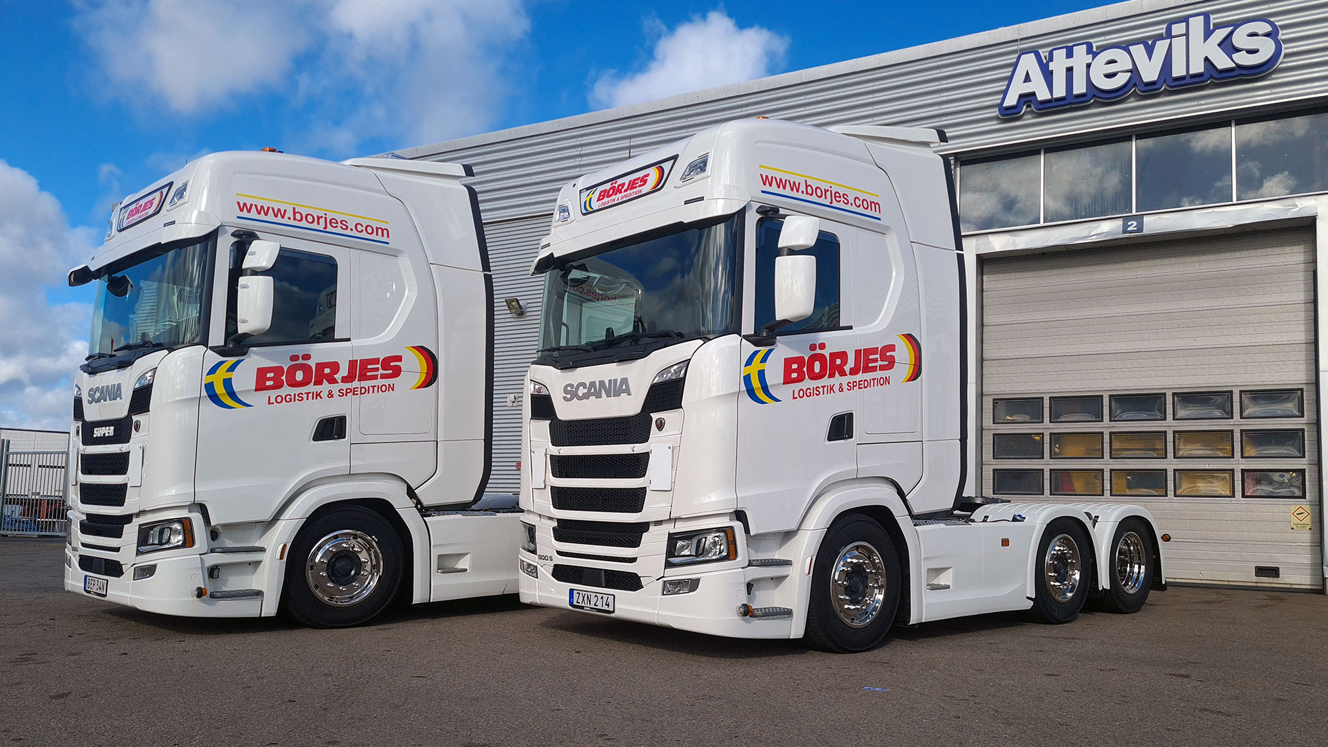 Nya Scanialastbilar har levererats till Börjes Logistik & Spedition AB.