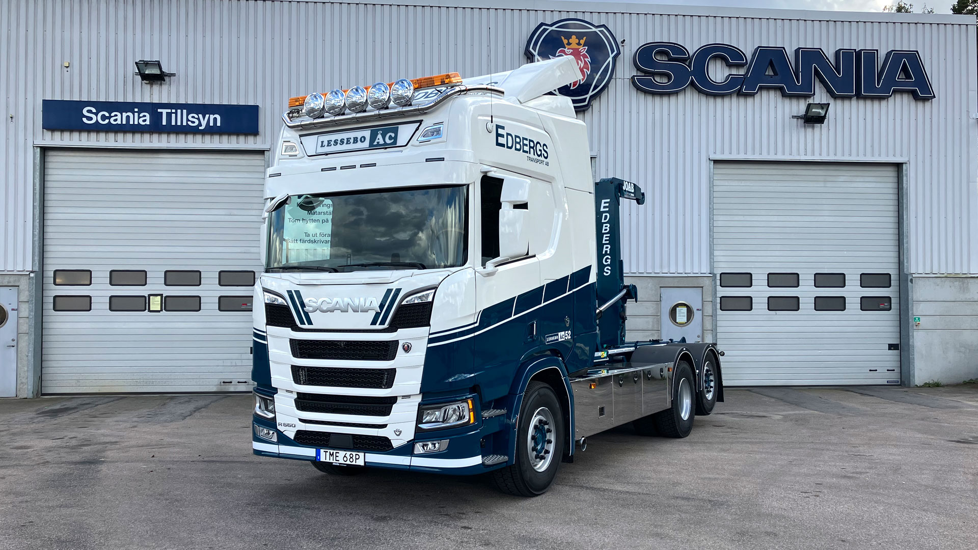 Lastbil Scania R660 med lastväxlare, levererad av Atteviks Lastbilar till Vigo Edbergs Transport AB.